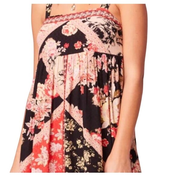 Collective Anthem of the Sun Patchwork Floral Print Sleeveless Midi Dress XS - Picture 3 of 15